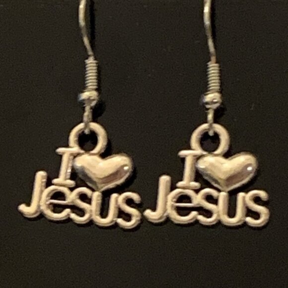 Jesus Earrings, Church Earrings, Christmas Earrings, Religion Earring, Jesus - Picture 2 of 5